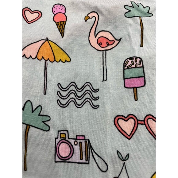 Little Sleepies Bamboo Pool Party Baby Girl Wrap Shirt, Size Newborn - Picture 3 of 5